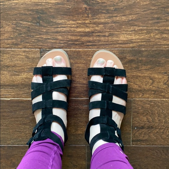 Steve Madden Diego Black Gladiator Sandal Size 9.5 - Picture 6 of 8